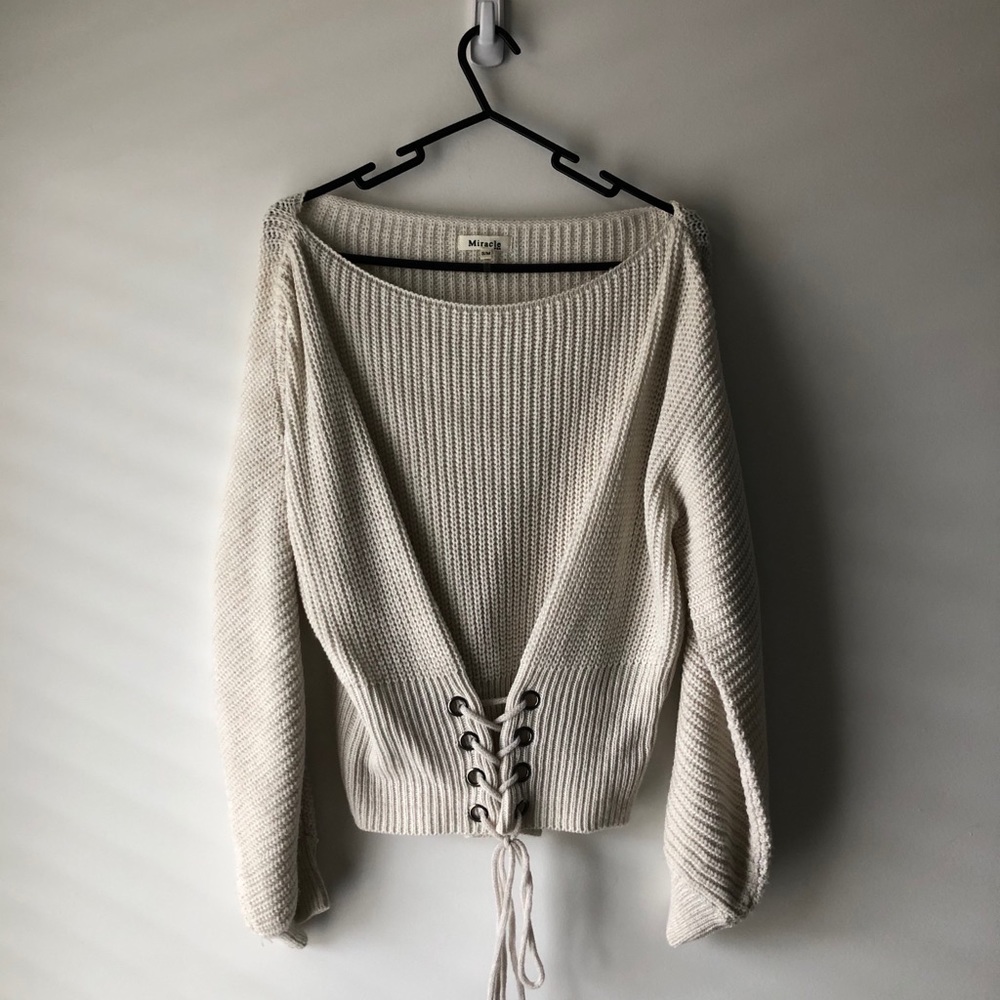 Off Shoulder Sweater